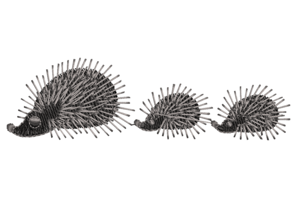 Cute Hedgehog Group Embroidery Design Review