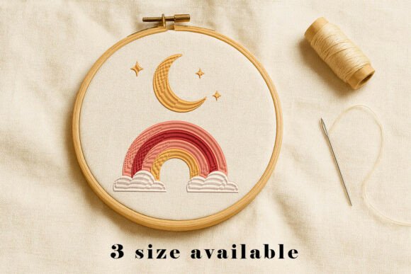 Moon and Rainbow Embroidery Design Review