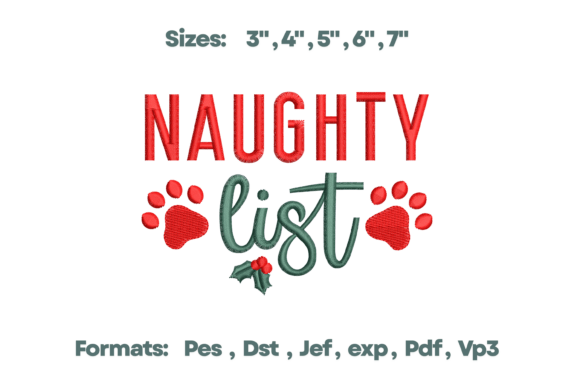 Pet Naughty List Christmas Embroidery Review
