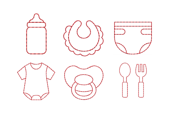 Review: 6 Mini Baby Icons Outline Set