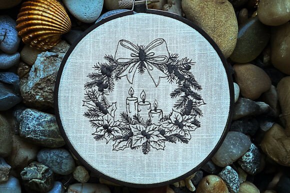 Review: Christmas Candle Embroidery Design