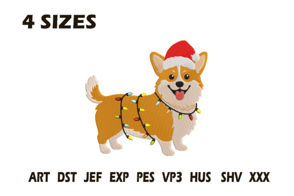 Review: Christmas Corgi Embroidery Design for Merch