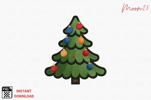 Review: Christmas Tree Ornament Embroidery PNG
