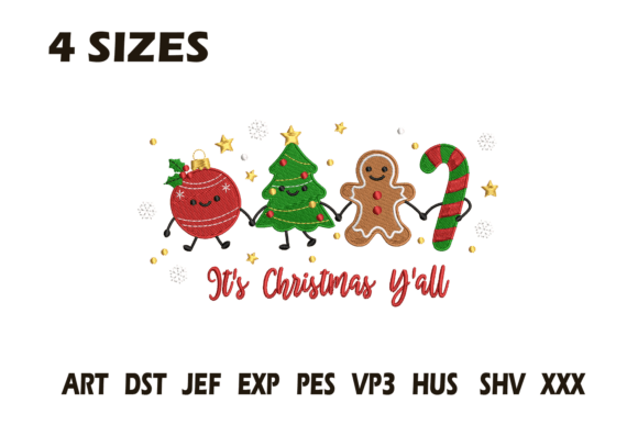 Review: It’s Christmas Y’all Embroidery Design