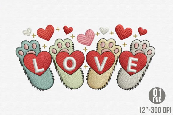 Review: Love Dog Paw Embroidery Design for Merch