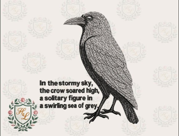 Review: Wildlife Crow Embroidery Files for Business