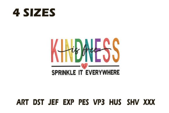 Reviewing Kindness is Free Embroidery for Boutiques