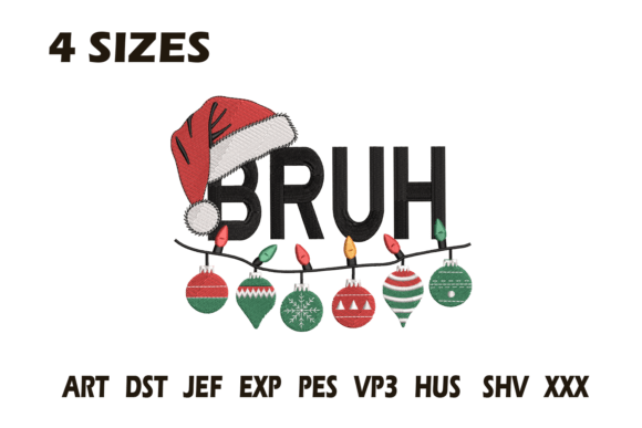 Reviewing the Bruh Christmas Embroidery Design