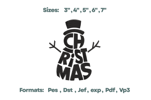 Reviewing the Christmas Word Snowman Design