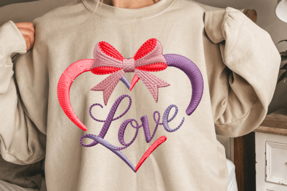 Reviewing the Love Embroidery File for Valentine Projects