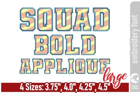 Squad Bold Applique Font Review